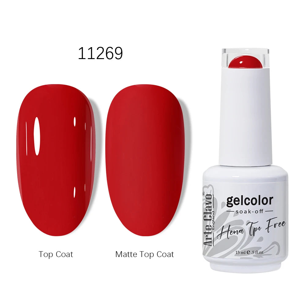 Arte Clavo Red Series Gel HEMA TPO Nail Polish Winter Dark Art