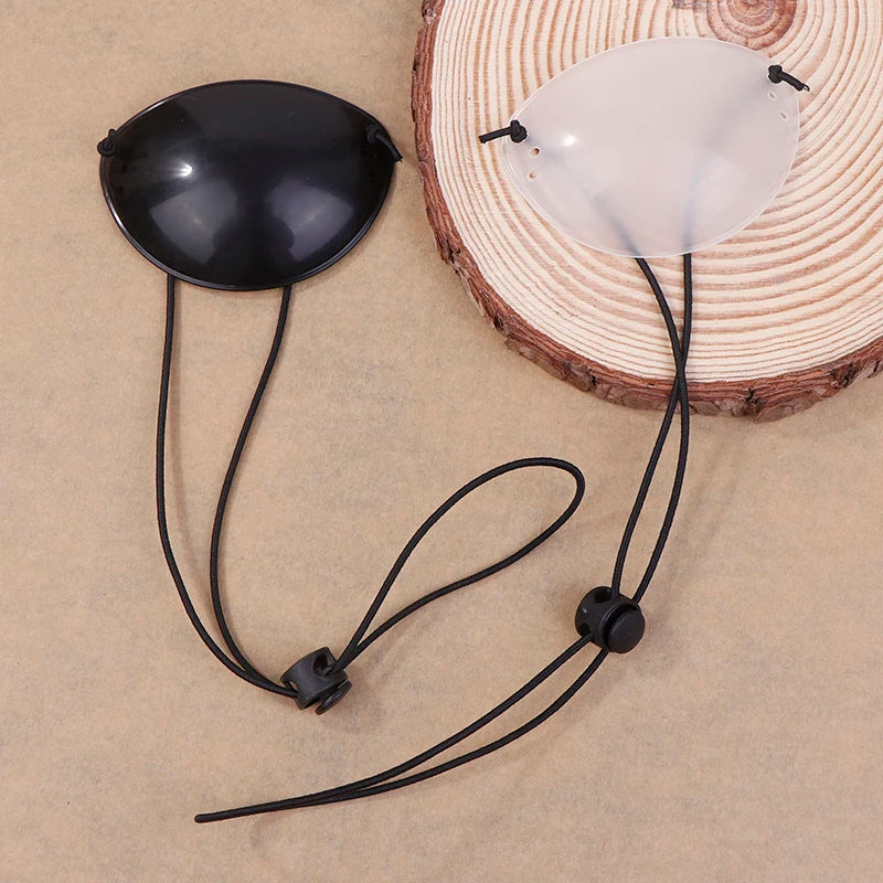 Kids Monocular Eye Protection Translucent Black Patch Amblyopia Qme