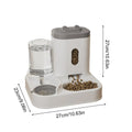 Automatic Feeder 2-in-1 Smart Drinking Food Dispenser Cat Outdoor Qme Gray China Mainland