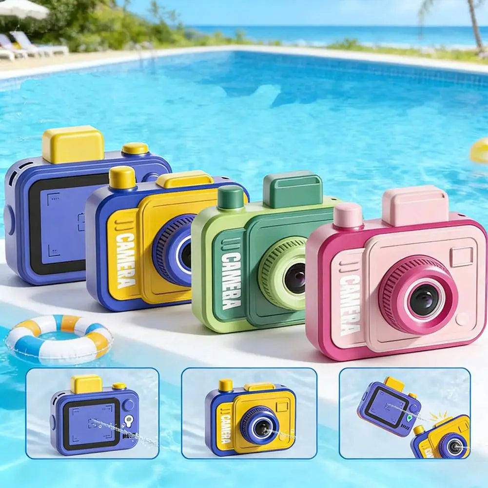 Camera Water Blaster 2Way Squirt Gun Shoots Forward Backward Funny Qme