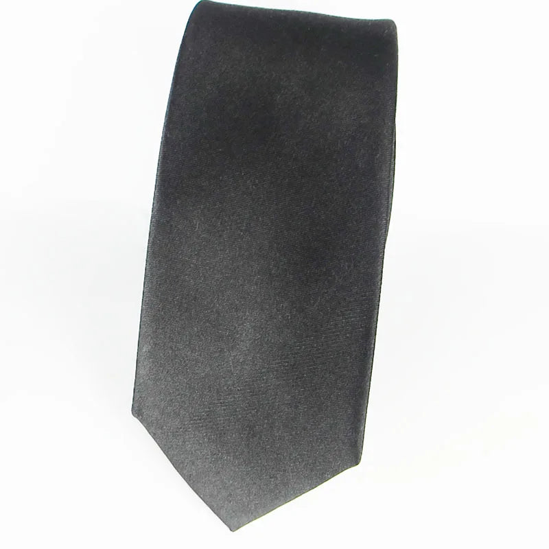 Tie Ties Silk Ties100 Real Luxury Neckties Black Plain Wedding Qme