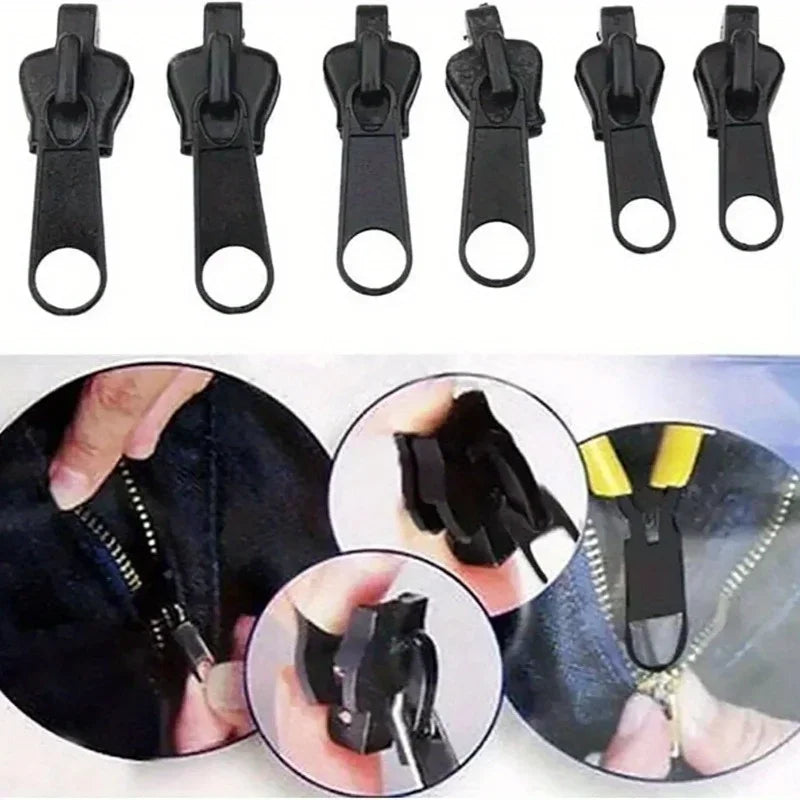 Fixed Zipper Repair Kit, Zipper Slider Repair Kit, Fixed Zipper Detachable Rescue Replacement Kit, Jacket Instant Zipper Set, Qme