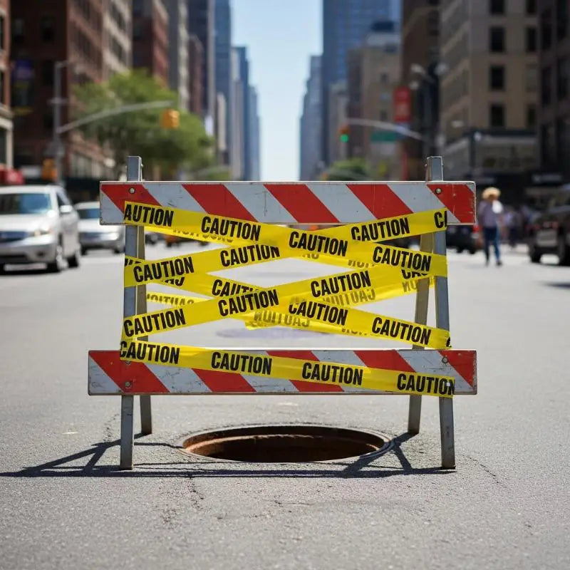 One Roll Safety Tape Roadblock Construction Site Hazard Prevention Qme