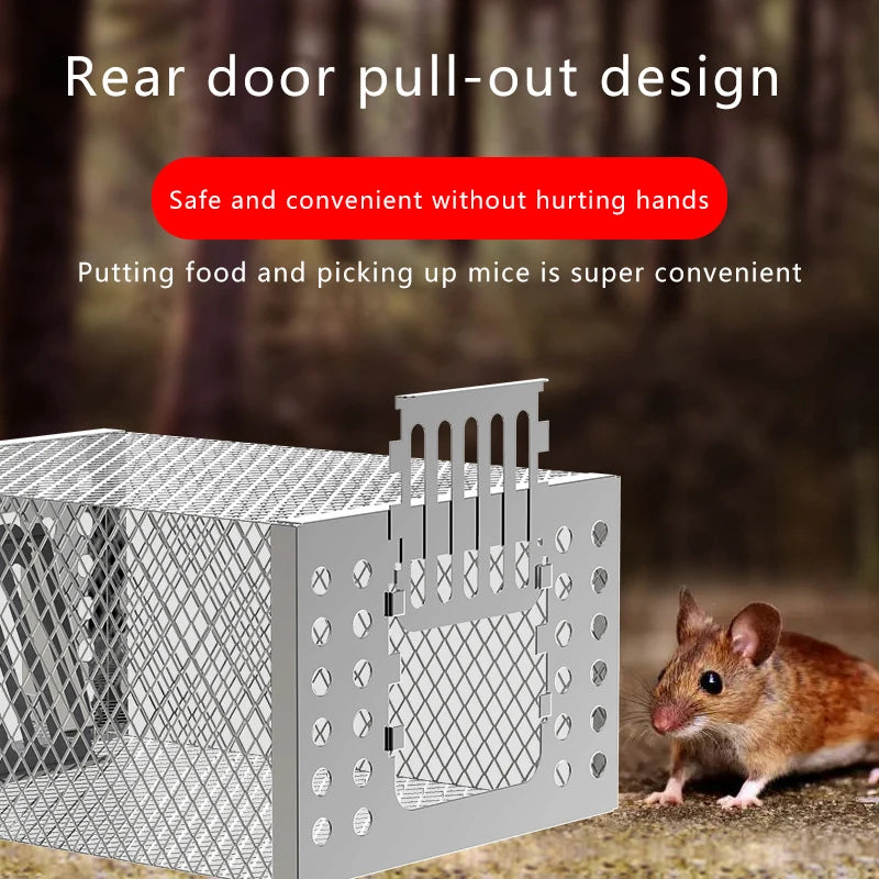 High Efficiency Mousetrap Automatic Continuous Cycle Mouse Trap Home Garden Rat Catching Artifact Safe And Harmless Catcher Qme