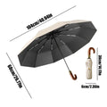 Automatic Umbrella Sun Protection Windproof Foldable Travel Women Men Qme B CN Iron|10K