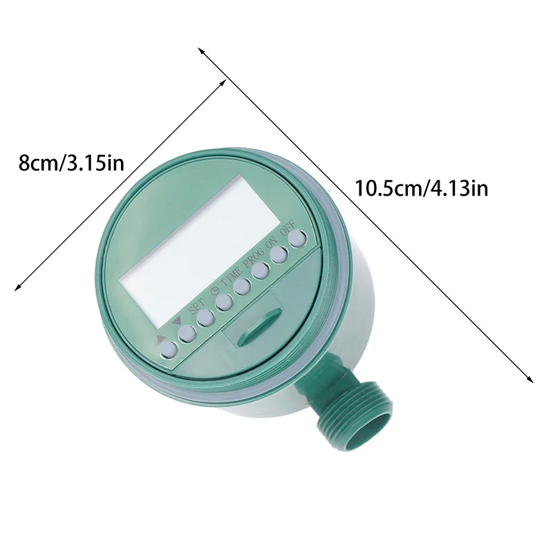 Plant Watering Control Device With Display Electronic Automatic Irrigation Timer Garden Intelligent Valve Watering Outdoor Spray Qme Green 1pc