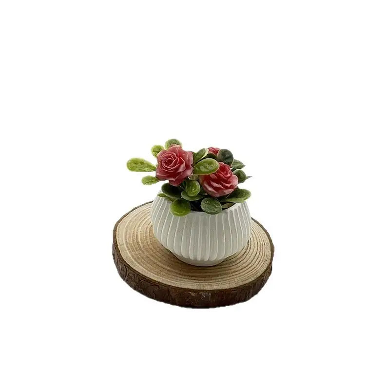 Plant Potted Plants Model Miniature Landscape Handicrafts Doll House Qme