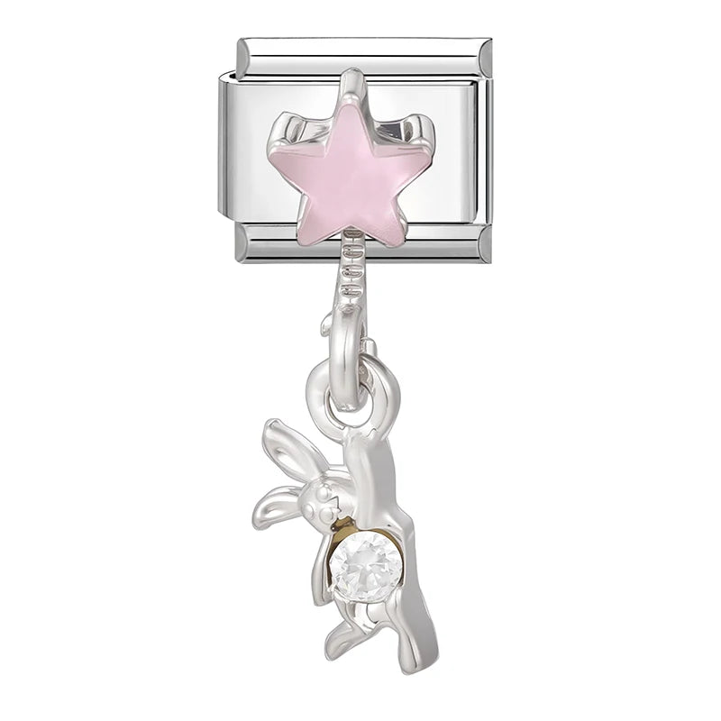 Fashion Starfish Shell Whale Pendant Series Women Men Charm Link Fit