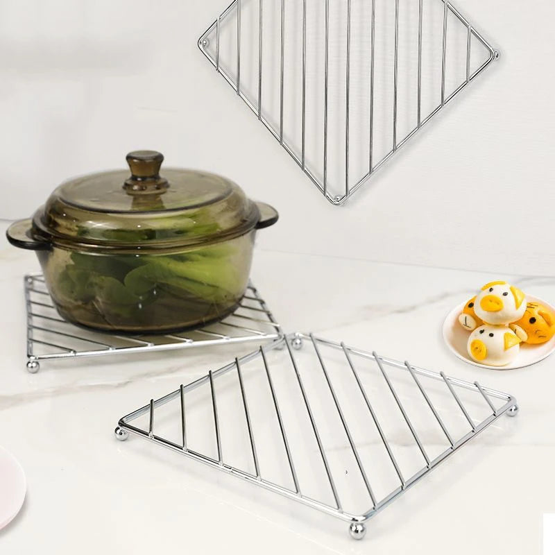 Metal Pot Mat Coasters Heat Insulation Pad Bowl Dish Casserole Table Qme