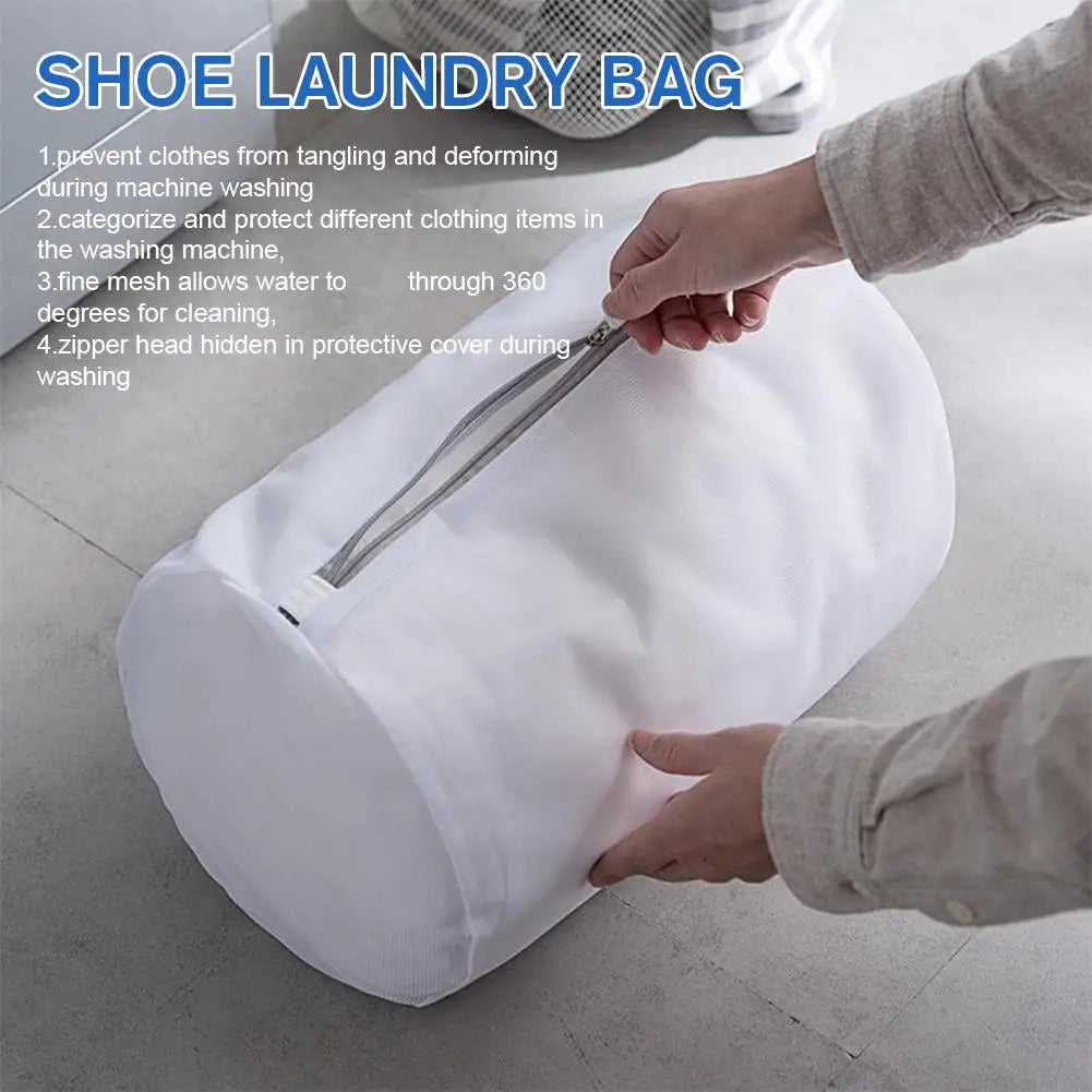 Sports Shoe Washing Bag Reusable Mesh Laundry Bags Sneakers Running Qme