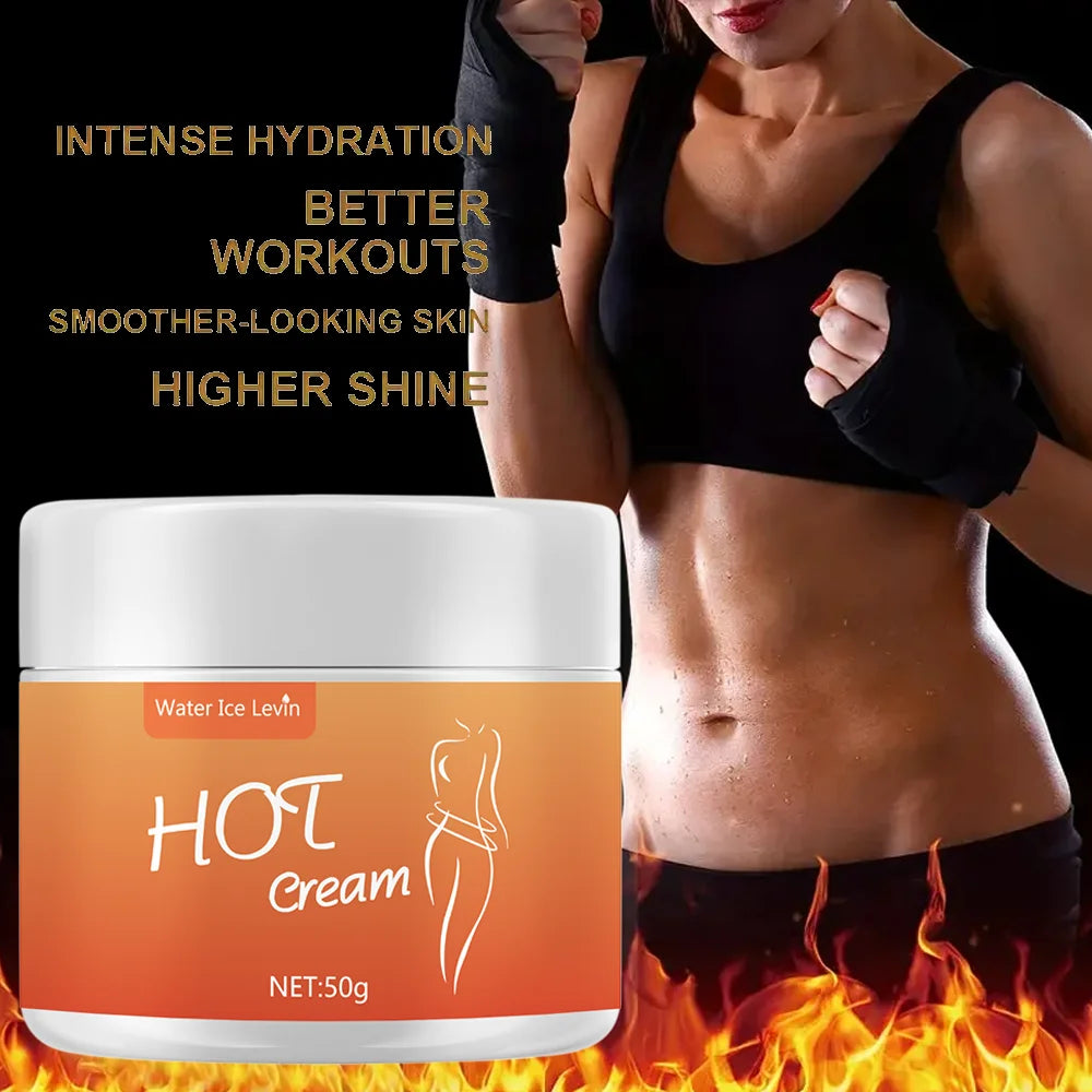 New Heat massage cream, body massage cream, fitness massage cream, improve muscle training and fitness effect 50g Qme