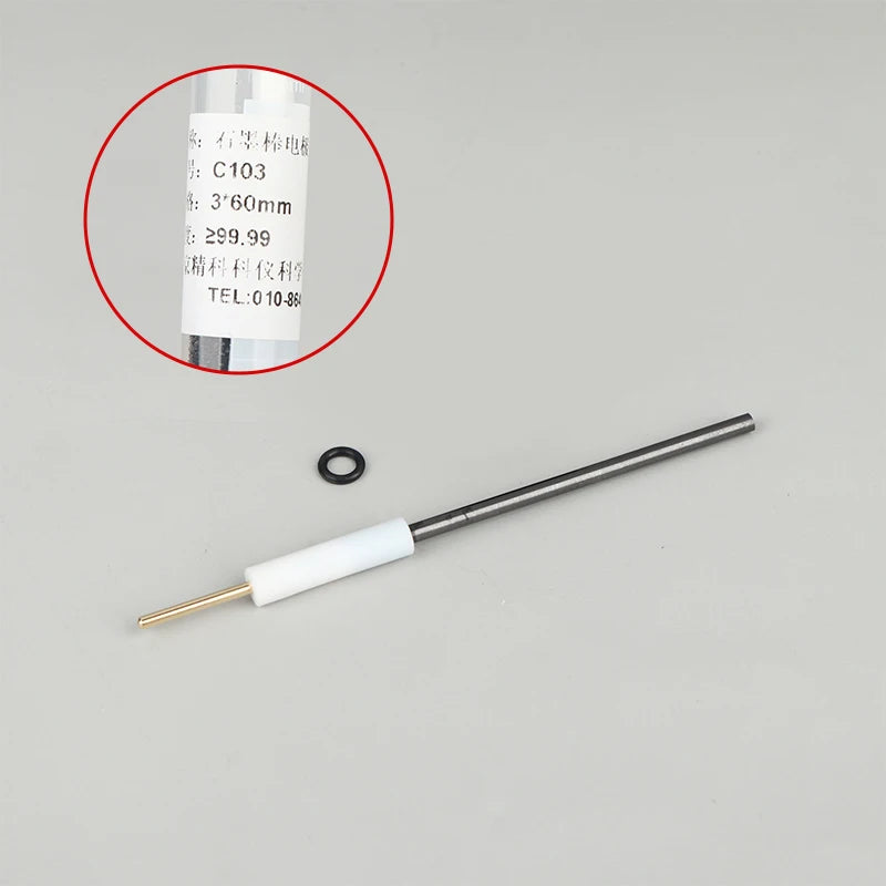 3/4/5/6MM Electrode Research Rod Electrolysis High-purity Electrolysis Anode Carbon Rod Qme 3x60mm
