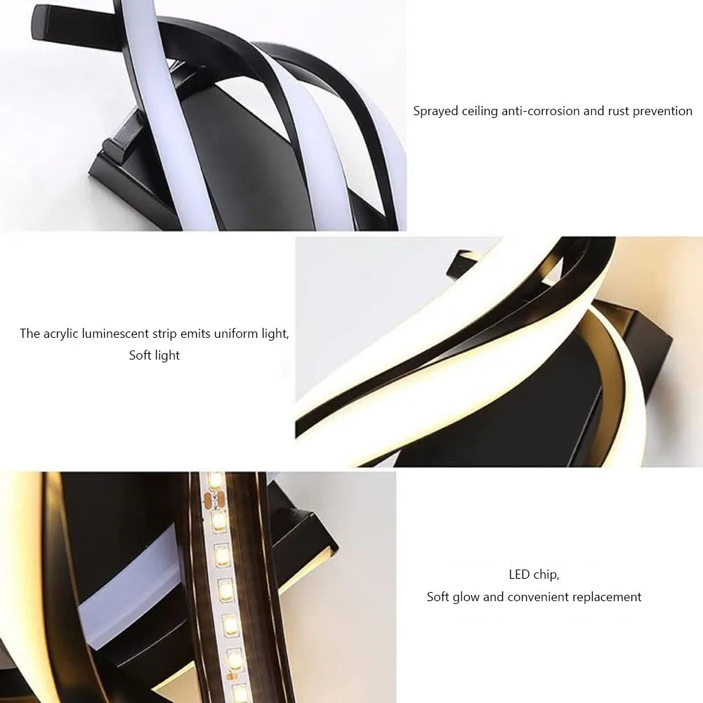 Modern LED Ceiling Light Corridor Lighting Fixture Minimalist Line Lamps Aisle Entryway Staircase Corner Indoor Decor Led Lustre Qme