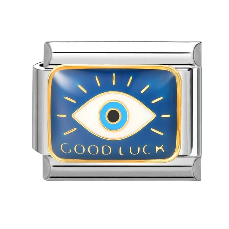 2026 Y2K Colorful Glaze Cute Street Scene Cat Italian Charm Link fit 9mm Stainless Steel Jewelry DIY Making Bracelets For Gifts Qme Style 3