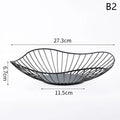 Iron Fruit Basket Container Bowl Home Creative Drain Display Table Qme B2
