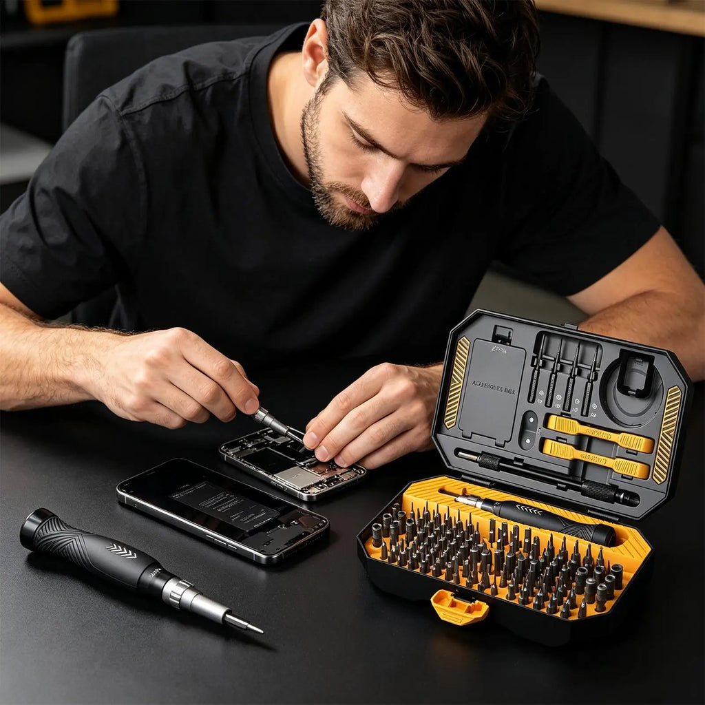 Precision Screwdriver Set Magnetic Anti-Slip Tool Kit With Storage Case Screw Drivers Tool Set For Home Repairs Industrial Qme