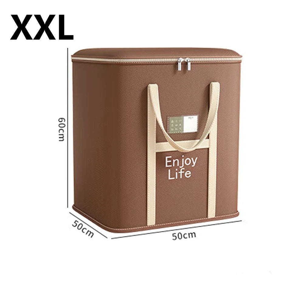 Extra Large Capacity Quilt Moving Storage Bag Dustproof Clothes & Blanket Packing Sack for Home Use Heavy Duty & Foldable Qme XXL