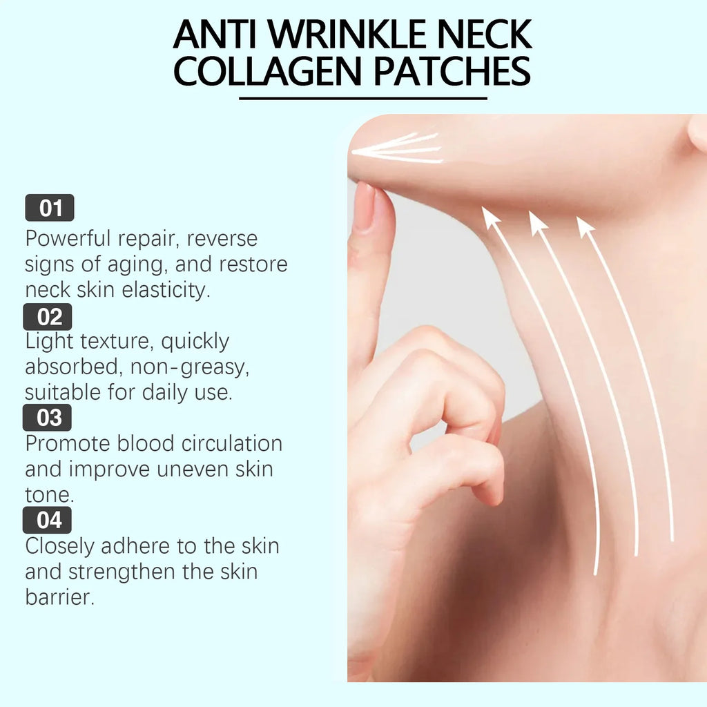 5/10Pcs Collagen Neck Patch Neck Lines Remover Masks Lifting Firming Neck Skin Elastic Moisturizing Skin Care Neck Patch Qme