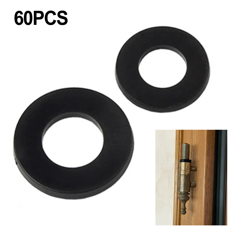 Plastic Fitting Rings Washer Black Door Hinge 0 5- Hardness Kitchen Qme