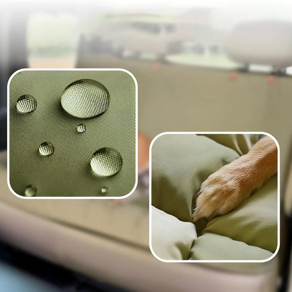 Back Seat Pet Cover For Dogs Foldable Pet Automotive Backseat Cushion Mat Car Back Seat Dog Cushion For Trailer RV Truck Sedan Qme