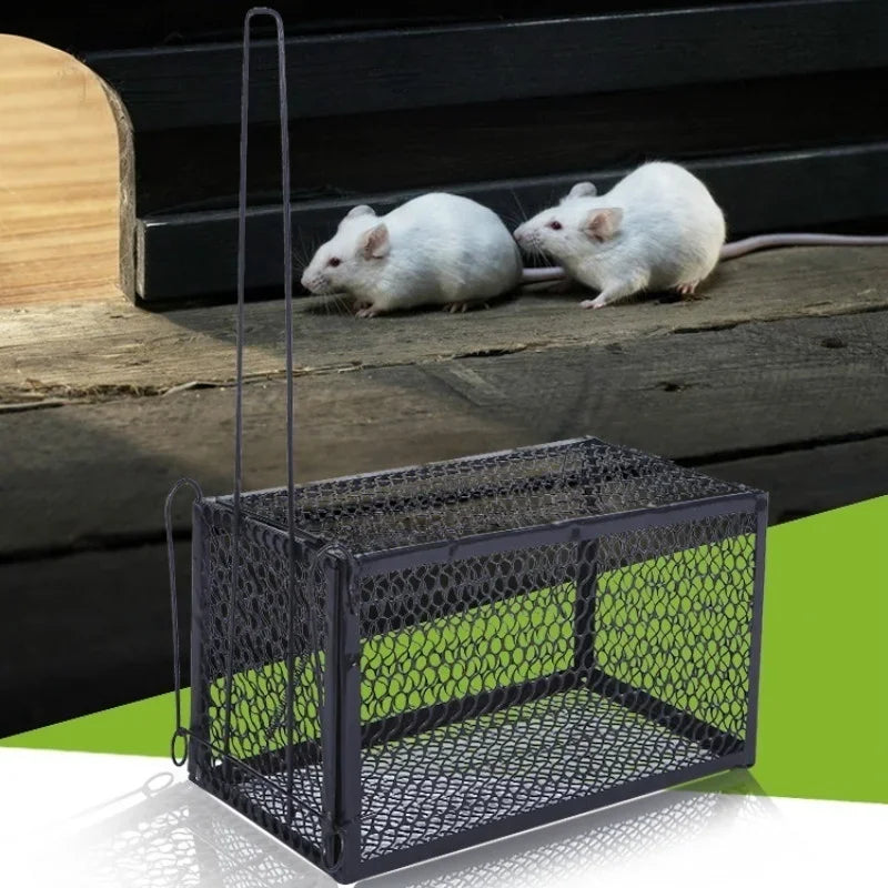 Smart Self-locking Mousetrap Safe Firm Iron Net Household Mouse Qme