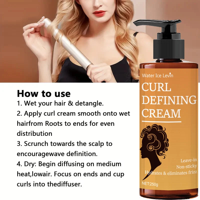 250g of Elastin Suitable for Curly Hair, Moisturizing, Volumizing, and Long-Lasting Hair Care, Curly Hair Elasticity Essence Qme