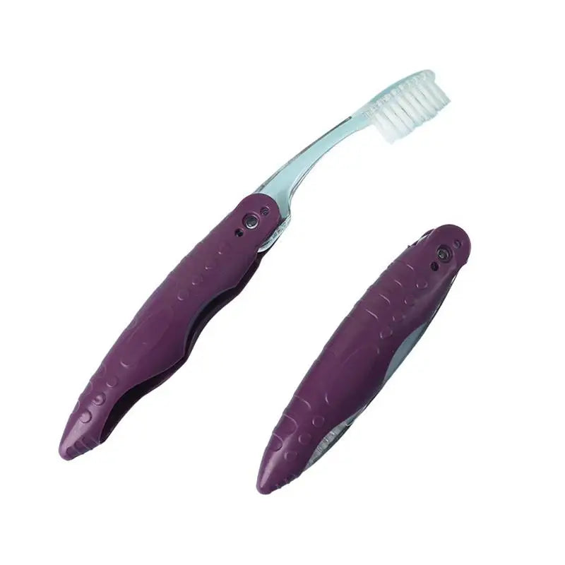 Travel Folding Toothbrush Portable Multi Collapsable Brush Trip Daily Qme