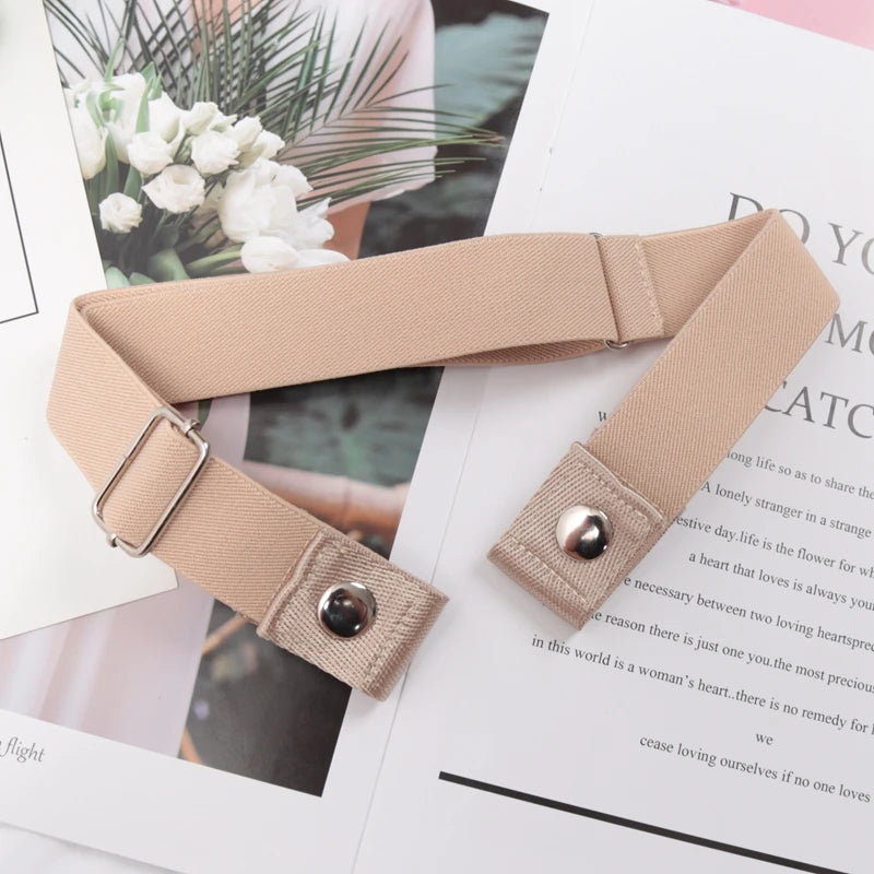 Elastic Belt Without Buckle Canvas Women Ladies Jeans Pants Waist Qme BEE-19 length 60-100cm China Mainland