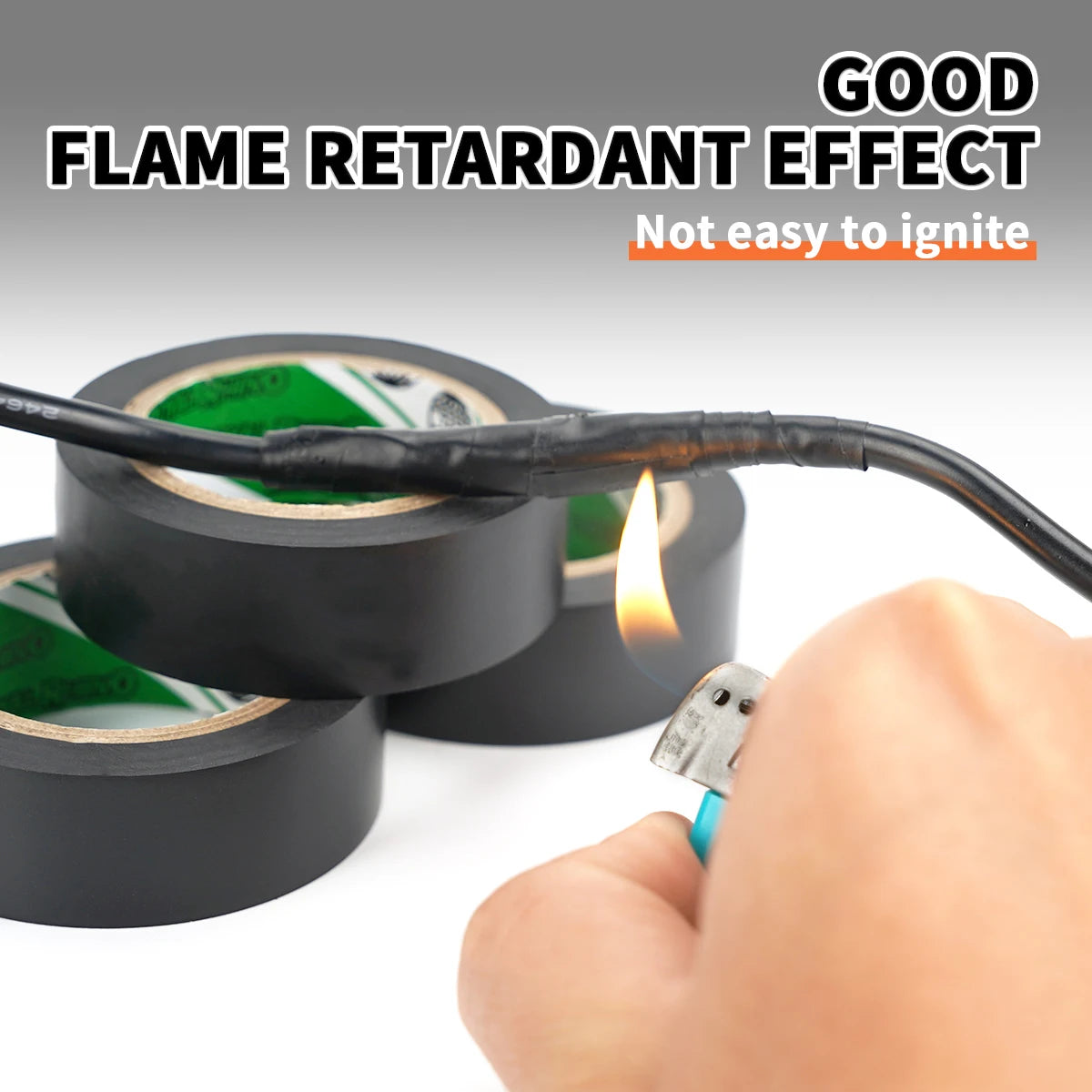 High-Temperature Resistant Black Rubber Electrical Tape - Durable and Soft Insulating Adhesive, Used for Industrial, Household Qme