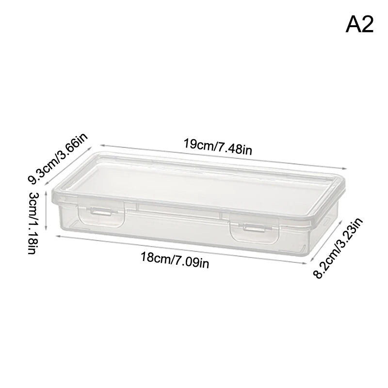 Shaver Storage Box Transparent Razor Blades Brushes Plastic Case Portable Organizing Container Travel Accessories Home Or Travel Qme A2