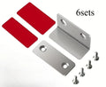 Ultra-Thin Magnetic Latches,Adhesive-Sealed Drawer Magnets For Cabinet Doors,Suitable For Closing Kitchen Cabinets And Wardrobes Qme L Shape-6sets