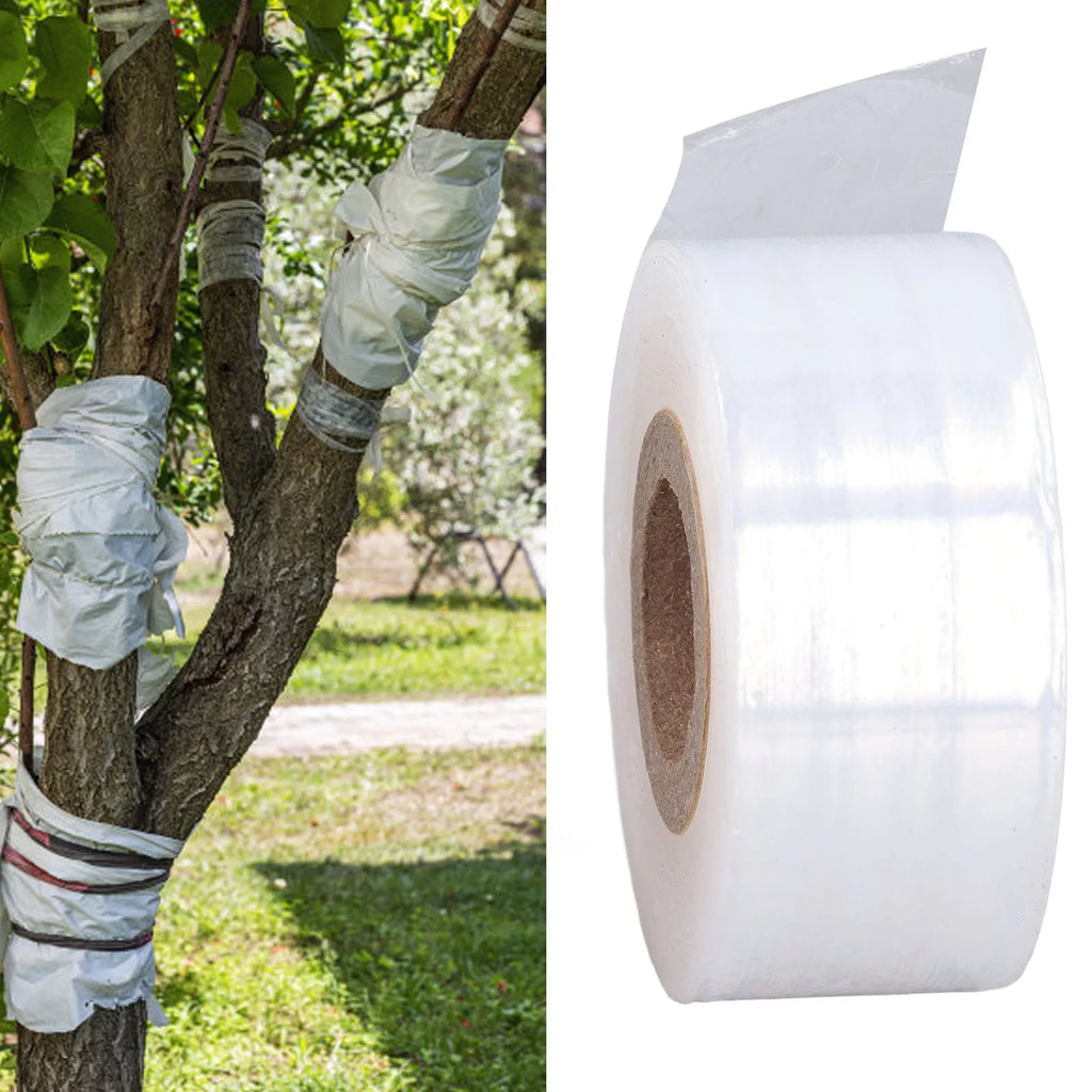 29mm Nursery Grafting Tape Roll Stretchable Self-Adhesive Transparent Grafting Parafilm Garden Plant Pruning Degradable Tape Qme