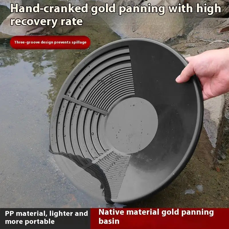 Riffle Design Gold Pan Washing 1 3 Perfect Outdoor Mining Metal Qme