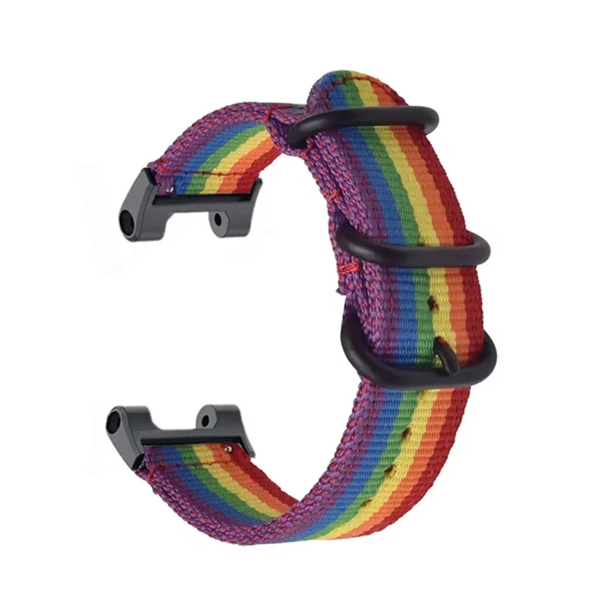 Nylon Band for Huami Amazfit T-rex 3/2 pro Watch Strap for Huami Amazfit T-rex Ultra Sport Belt Smartwatch Bracelet Accessories Qme Rainbow T-Rex 3