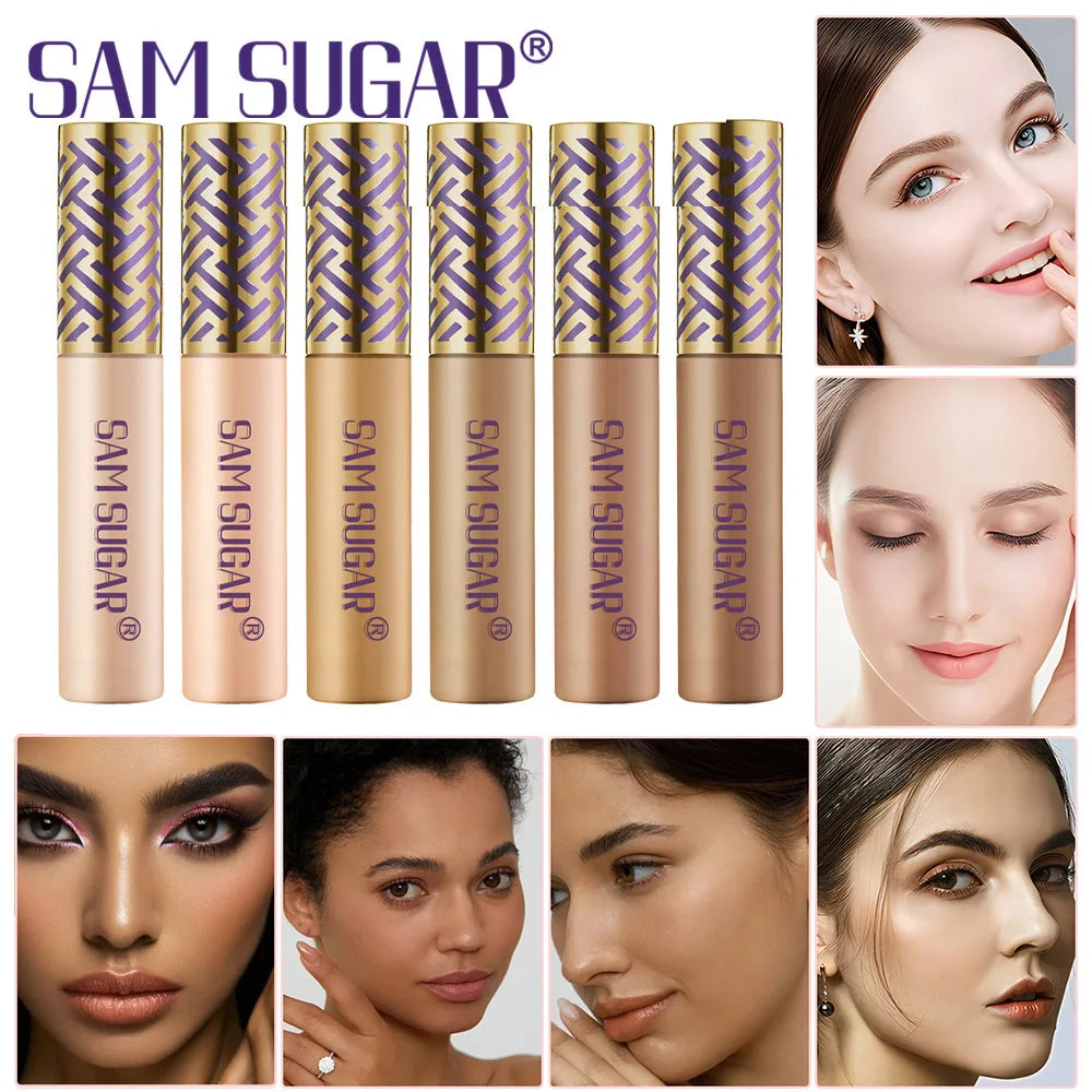 Concealer Foundation Liquid Waterproof Oil-control Perfect Cover Dark Qme