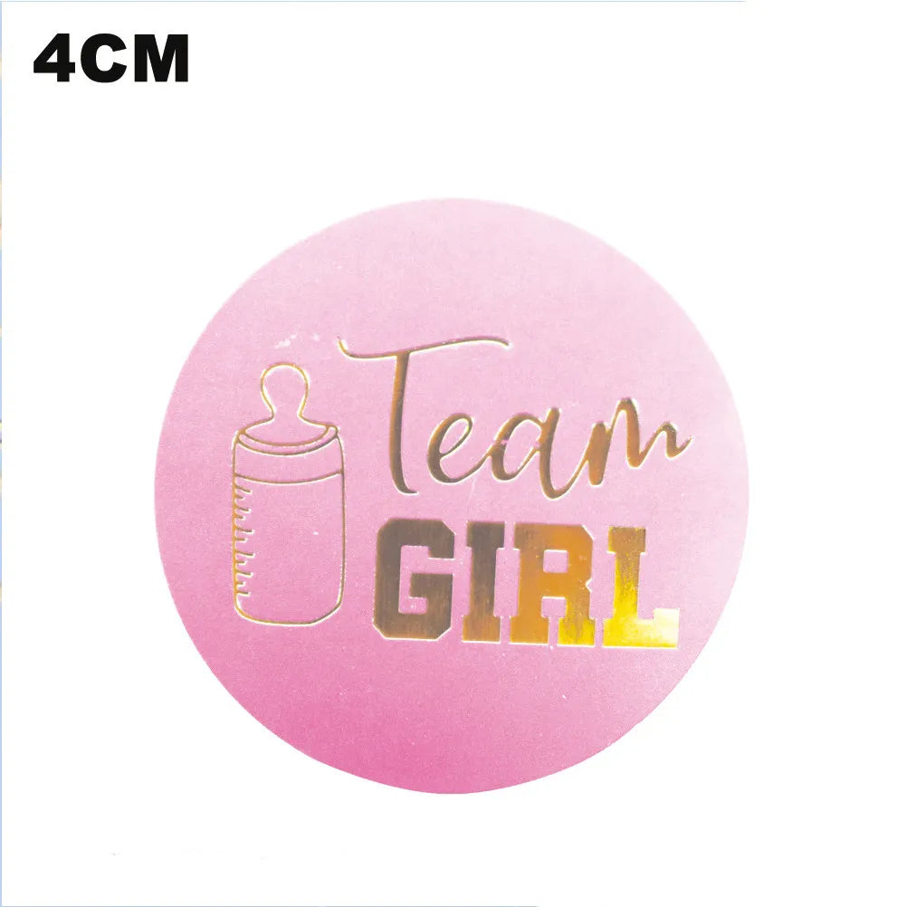 72Pcs Boys Or Girls Stickers Peel and Stick Gender Reveal Party Supplies Ideal for Baby Shower Centerpieces Scrapbook Craft Qme