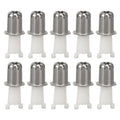 10pcs Nose Hair Trimmer Head Accurate Shaving Replacement Clipper Blade Heads Replacement Nose Hair Trimmer Head Qme 10pcs