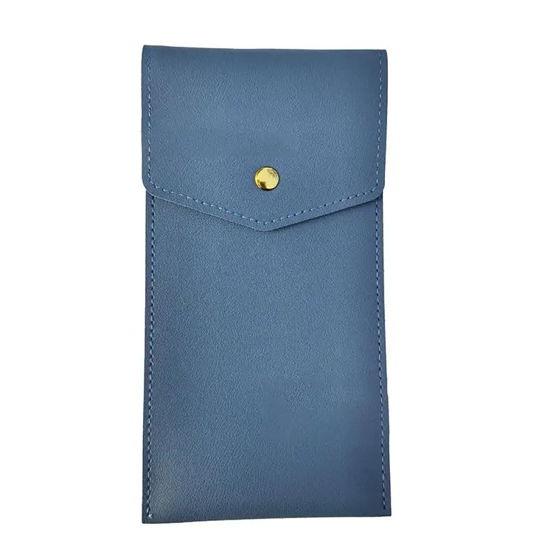 Pencilcase Faux Leather Large Capacity Multi-slot Pouch Pure Qme A9
