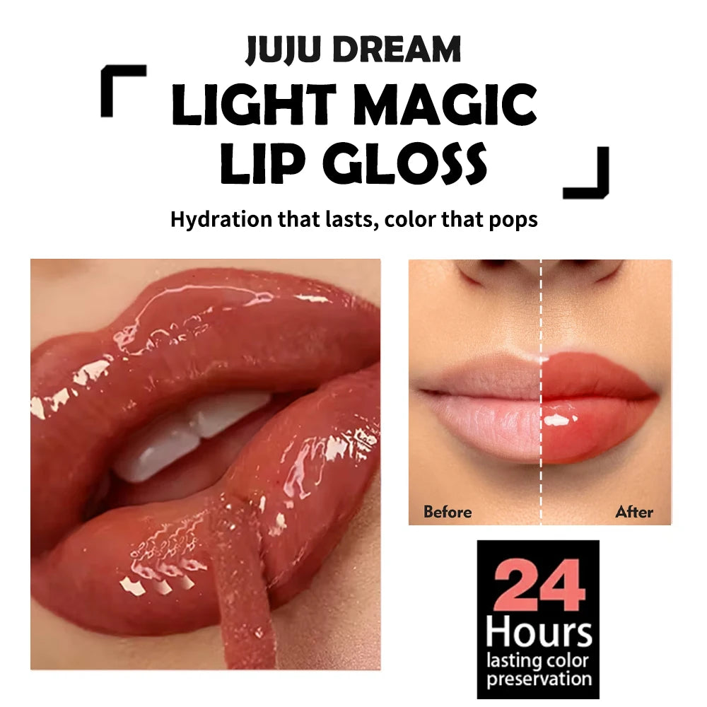 Glossy Lip Glaze 4 Colors Moisturizing Long-wear Gloss Pigment Qme