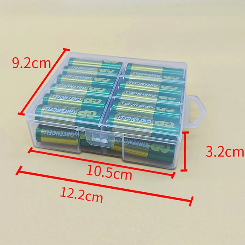 Transparent Battery Storage Box 18650 Batteries Plastic Organizer Qme