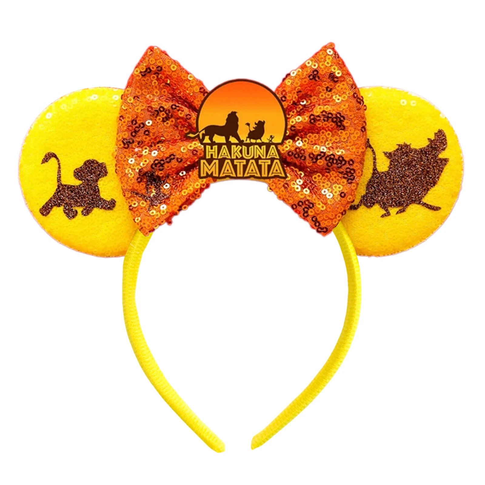 New Hot Sale Trendy Summer Sequins Mouse Ears Hairband Glitter Hair Bows Lightning Headband Girls Kids Hair Accessories Qme Headband 9