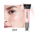 QIBEST Liquid Foundation Cream 30ml For Face High Coverage Makeup Base Oil Control Liquid Pie Foundation Primer Face Makeup New Qme Pink