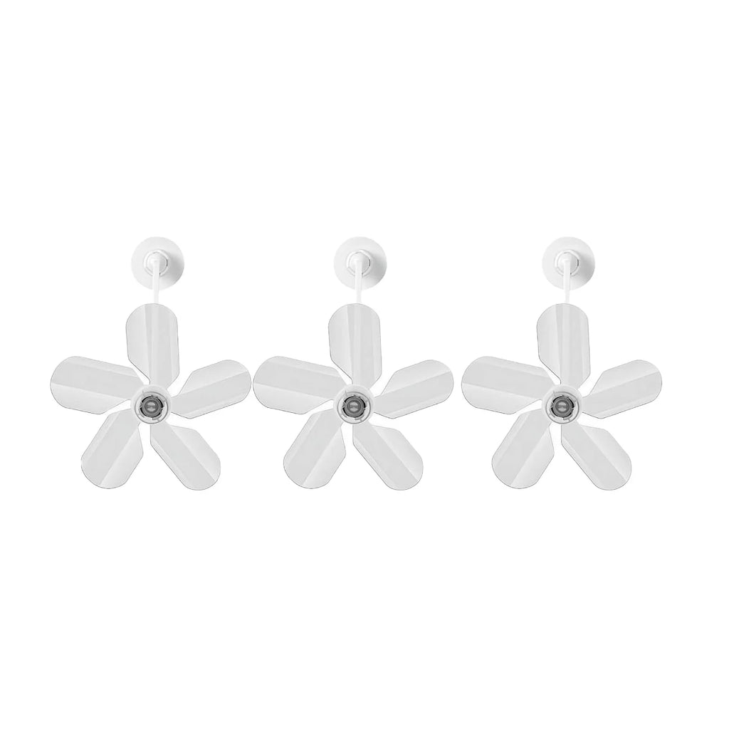 Universal Type Three-pack Air Conditioning Hanging Fan Anti-direct-blow deflector for Bedroom Living Room Qme