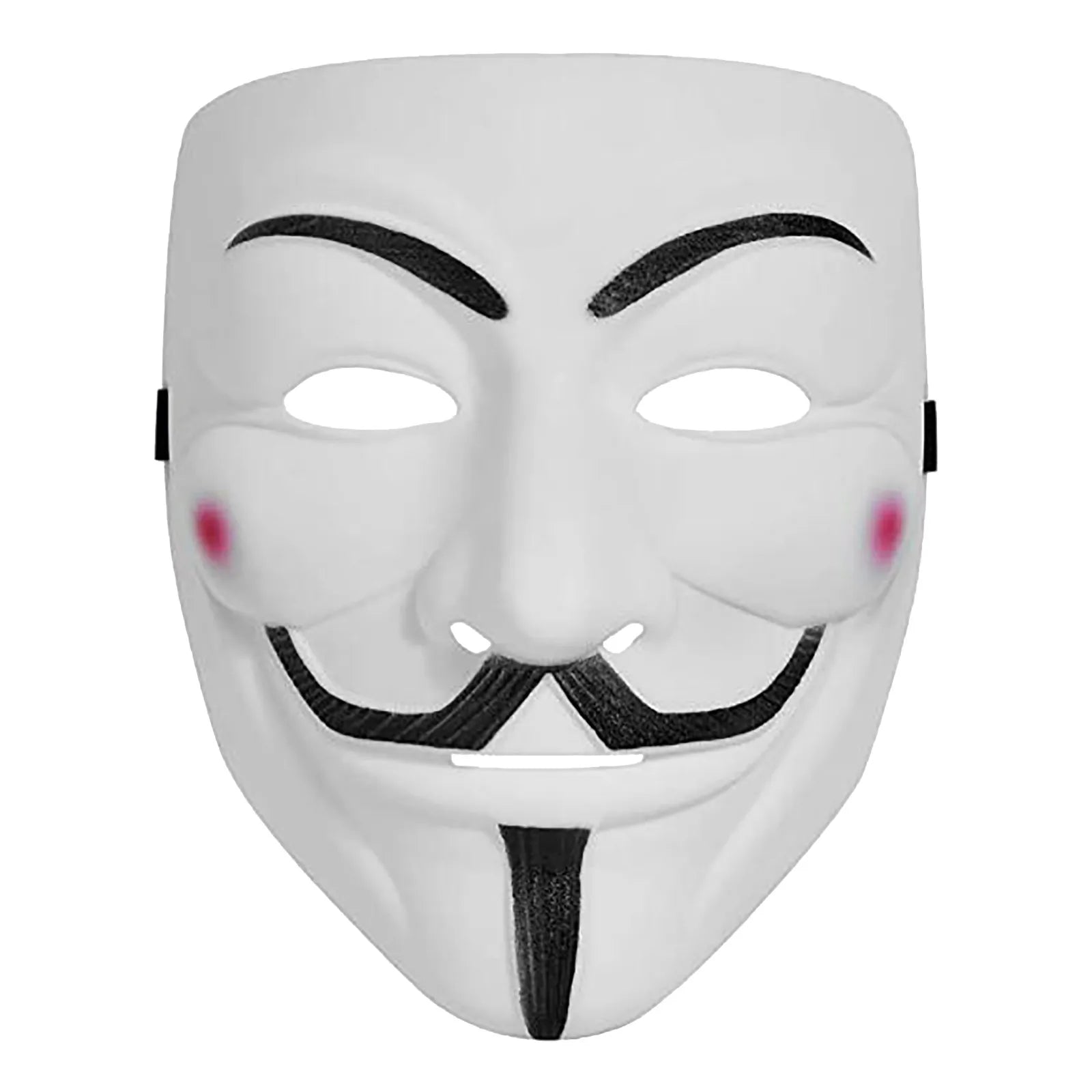 Movie Cosplay Hacker Mask Anonymous Guy Halloween Christmas Party Decoration Film Theme Mask Costume Cosplay Party Funny Mask Qme White