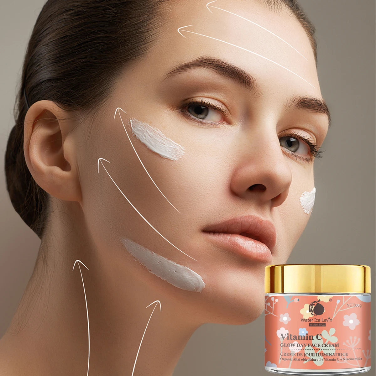 Natural Moisturizing and Nourishing Face Cream with Organic Sunflower Seed Oil, High Vitamin Content, Antioxidant, Lightweight Texture, Absorbs Well, Suitable for Sensitive Skin Qme