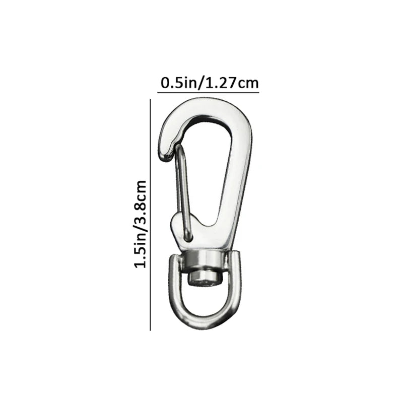 Survival Climbing EDC Snap Hooks Keychain Buckle Clips Mini Spring Qme 1