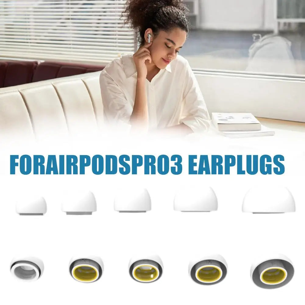 For Apple AirPods Pro 3 Ear Tips Buds Replacement Rubber Eartips Soft Silicone Earbuds Covers Accessories For AirPods Pro 3 Qme