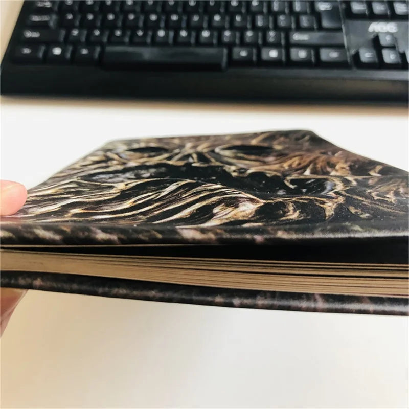 New Necronomicon Dark Magic Book Demon Dead Summon Book Altar Ceremony Prop Book Collection Living Room Desktop Decoration. Qme A1 3D Resin cover
