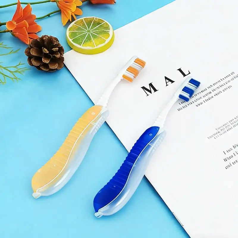 Compact Folding Toothbrush Foldable Design Travel Pocket Suitable Qme