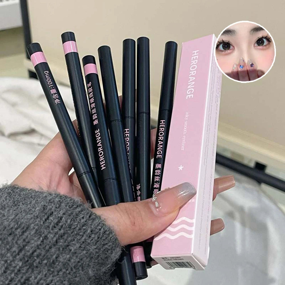 HERORANGE Silky Eyeliner Gel Pencil Smooth Ultra-fine Long-lasting Qme
